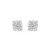 Women's Sterling Silver Round Brilliantcut Diamond Miracleset Stud Earrings by Haus of Brilliance in White