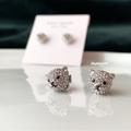 Kate Spade Jewelry | Kate Spade Earrings Bear Earrings | Color: Silver/White | Size: Os