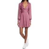 Free People Dresses | Free People It Takes Two Long Sleeve Pop Combo Mini Dress Size Xs Nwt | Color: Pink | Size: Xs