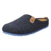 Pantoffel ROHDE "NAPOLI-H", Herren, Gr. 43, blau (dunkelblau, meliert), Filz, klassisch, Schuhe, Clog, Hausschuh, Homeslipper mit herausnehmbarer Innensohle