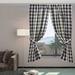 Gracie Oaks Milli-Ann 100% Cotton Checkered Semi-Sheer Rod Pocket Curtain Panels 100% Cotton | 72 H x 36 W in | Wayfair