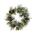 The Holiday Aisle® Chalet 22" Polyvinyl Chloride (PVC) Wreath Traditional Faux in Green/Red | 22 H x 22 W x 5 D in | Wayfair