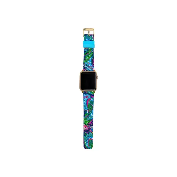lilly-pulitzer®-silicone-apple-watch-band,-take-me-to-the-sea,-navy/