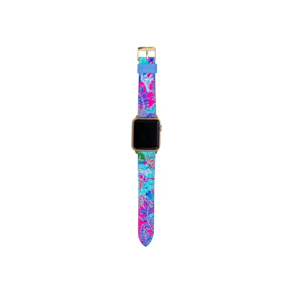 lilly-pulitzer®-apple-watch-band,-lil-earned-stripes,-pink/