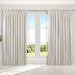 Marshfield Drapery Wide Width Pinch Pleat Curtain Pair, 150 x 96, Parchment