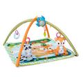 Chicco Waldzauber Baby Krabbeldecke mit Spielbogen, Multifunktionsspielbogen für Babys, 5 abnehmbaren Hängespielzeugen, Plüschfuchs, Entspannungsmusik und sanften Lichtern-Baby Spielzeug ab 0 Monate