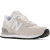 Sneaker NEW BALANCE "WL574 Core", Gr. 37,5, beige (sanftes weiß, grau), Leder, Textil, sportlich, Schuhe