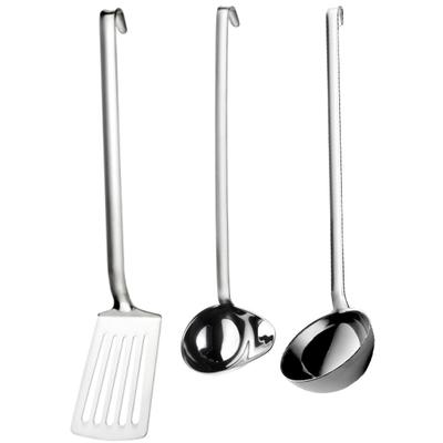 Kochbesteck-Set PINTINOX "Professional", silber (edelstahlfarben), Edelstahl 18/10, Kochbesteck-Sets, (Schöpflöffel, Sup