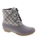 Sperry Top-Sider Saltwater Wool Plaid - Womens 12 Grey Boot Medium