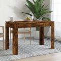 vidaXL Dining Table Smoked Oak 120x60x76 cm Engineered Wood