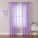 Panneaux Voile Voilage Avec Boucles Souples Pour Chambre à Coucher et Salon 140x245cm Violet Clair