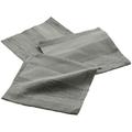 1001kdo - 3 Serviettes de table coton Eldora gris argent