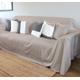 Natural Linen Couch Cover Handmade Linen Sofa Cover, Sand Linen Sofa Throw Washable Sofa Slipcover, Removable Couch Topper Sofa Protector