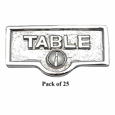 25 Switch Plate Tags TABLE Name Signs Labels Chrome Brass | Renovator's Supply