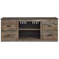 Signature Design by Ashley Trinell TV Stand for TVs up to 60" Wood in Brown | 24 H in | Wayfair EW0446-268