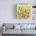 Red Barrel Studio® Tim Otoole "Wildflower Patch I" Canvas Art Canvas, Cotton in Blue/Green | 14 H x 14 W x 2 D in | Wayfair