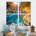 Loon Peak® Turquoise Water & Sunny Beams - Landscape Canvas Wall Art Print 4 Piece Set Canvas in Blue/Brown/Green | 32 H x 32 W x 1 D in | Wayfair