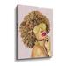 Everly Quinn Fashion Icon 1 - Painting on Canvas in Brown/Red/Yellow | 24 H x 18 W x 2 D in | Wayfair 50EB51204D2B425C98628AFCDAB4B804