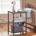 17 Stories Nightstand Wood/Metal in Gray | 22.8 H x 15.7 W x 11.8 D in | Wayfair E7EF26F43BF64A5CAC9F79E8CD2817C6