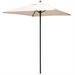 Arlmont & Co. 5 Feet Patio Square Market Table Umbrella Shelter w/ 4 Sturdy Ribs Metal | 86 H x 58.5 W x 58.5 D in | Wayfair