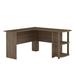 Ebern Designs Mauline L-Shaped Excutive Desk Wood in Brown | 28.3 H x 51.3 W x 53.6 D in | Wayfair EAAE90A36FED4B309128D6BE76665467
