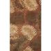 Brown 96 x 60 x 0.5 in Area Rug - Bay Isle Home™ Ammon Floral Handmade Rectangle 5' x 8' Wool Area Rug in Rust Wool | 96 H x 60 W x 0.5 D in | Wayfair