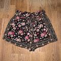 American Eagle Outfitters Other | American Eagle Paperbag Shorts | Color: Black/Pink | Size: Medium