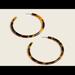 J. Crew Accessories | J Crew Tortoise Hoop Earrings 2 1/4 Inches In Length Overall Fit | Color: Brown | Size: Os
