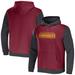 Men's NFL x Darius Rucker Collection by Fanatics Burgundy/Charcoal Washington Commanders Colorblock Pullover Hoodie