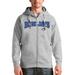 Men's Antigua Heather Gray Toronto Blue Jays Team Logo Victory Full-Zip Hoodie