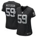 Women's Nike Luke Masterson Black Las Vegas Raiders Game Player Jersey