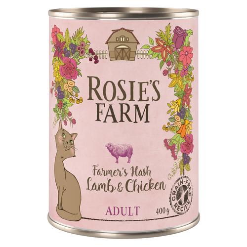 6x400g Adult Lamm&Huhn Rosie's Farm Katzenfutter