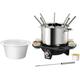 UNOLD Elektro-Fondue "Élégance 48645" Fondues schwarz-weiß (edelstahl, schwarz, weiß) Fondue