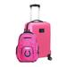 MOJO Pink Indianapolis Colts Personalized Deluxe 2-Piece Backpack & Carry-On Set