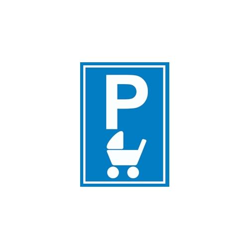 Kinderwagen Parkplatz Schild A0 (841x1189mm)