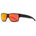 Gatorz Delta Sunglasses Blackout Frame Smoke Polarized w/Sunburst Mirror Lens GDELMTBLK13PMBP