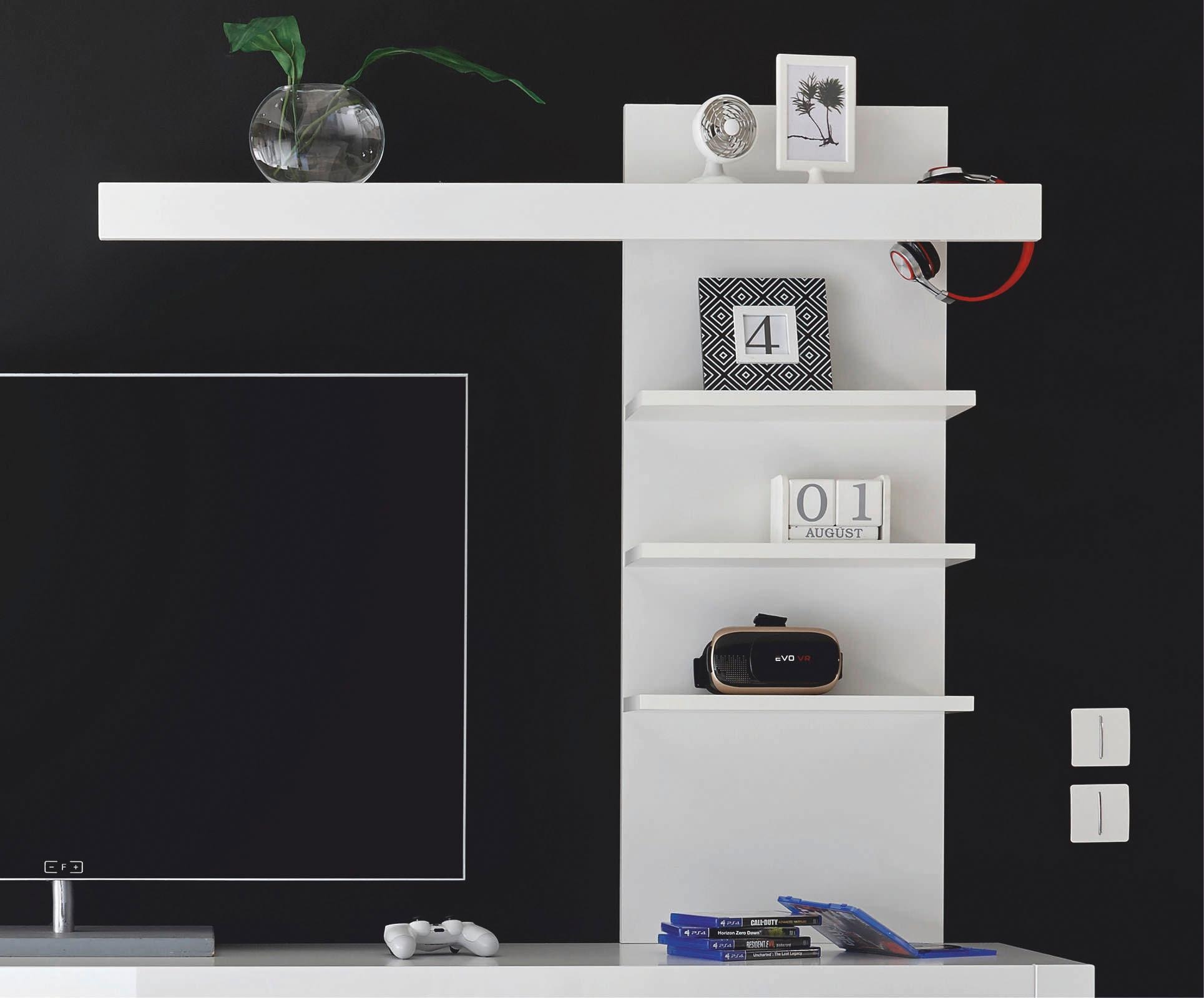 Aufsatzregal INOSIGN "Carat", weiß (weiß, weiß hochglanz), FSC-zertifizierter Holzwerkstoff, Möbelaufsätze, Schrankaufsatz Regaleinsatz Schrank-Zubehör, Breite 137 cm