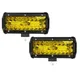 Feux jaunes 7 pouces 120W Combo barres lumineuses Led faisceau Spot 4x4 Spot 12V 24V 4WD LED phare