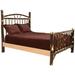 Hickory Log Wagon Wheel Bed Frame