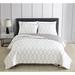 Riverbrook Home Alexander 2 Piece Reversible Coverlet Set White/Gray