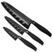 Dura Living Titan 3-Piece Kitchen Knife Set - Non-Stick Titanium Stainless Steel Knives with Protective Sheaths