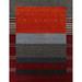 Tribal Red Gabbeh Area Rug Hand-knotted Wool Carpet - 8'8" x 9'8"