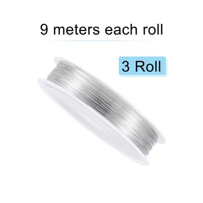 Copper Wire Resistant Beading Wires, 3 Rolls