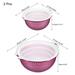 Rice Bowl Drain Basket Mesh Strainer Colander Food Filter Basket 2Pcs