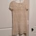 Anthropologie Dresses | Anthropologie Staring At Stars Cream Crochet-Type Shift Dress | Color: Cream | Size: Xs