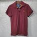 American Eagle Outfitters Shirts | Ae American Eagle Vintage Fit Mens Burgundy Pique Short Sleeve Polo Shirt Small | Color: Red | Size: S