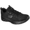 Sneaker SKECHERS "GRACEFUL - GET CONNECTED", Damen, Gr. 41, schwarz, Textil, sportlich, Schuhe, Freizeitschuh, Halbschuh, Schnürschuh in Schuhweite G (weit)