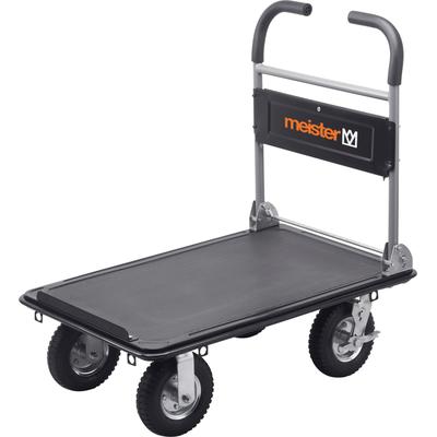 Transportwagen MEISTER "super cross-over, Klappwagen Stahl / 8985700", grau (aluminiumfarben, schwarz), B:61cm H:94cm L: