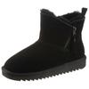 Winterboots ARA "ALASKA Zip", Damen, Gr. 43, schwarz zip, Veloursleder, Lammfell, unifarben, sportlich, Schuhe, Stiefel aus echtem Lammfell mit Reißverschluss, G-Weite (weit)