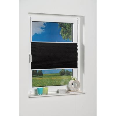 Plissee K-HOME "Klemmfix Pisa" Gr. 27, grau (anthrazit), B:40cm H:210cm, Obermaterial: 100% Polyester, Plissees, Crushed-Optik Image